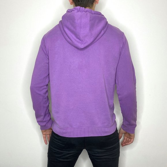 Adidas Spellout Logo Purple Hoodie - Picture 3 of 4